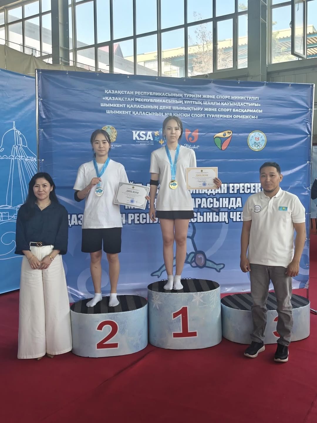 Ученица 7 «А» класса Ким Элина — призёр Молодежного чемпионата Республики Казахстан по фристайл-акробатике